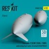 RESKIT RSU32-0234 Tornado F3/GR1/GR4 1500L underwing fuel tanks (riveted) (RAF/RSAF) (2 pcs) (3D Printed) (1/32)